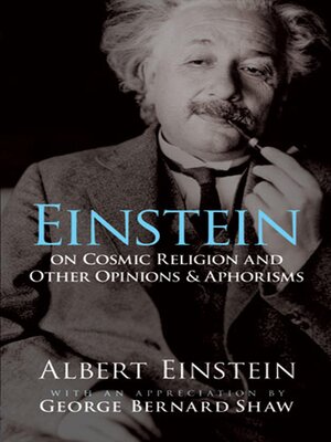 cover image of Einstein on Cosmic Religion and Other Opinions and Aphorisms